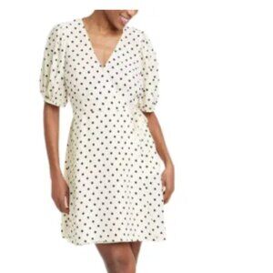 A New Day Ballon Sleeve Mini Wrap Dress XL
